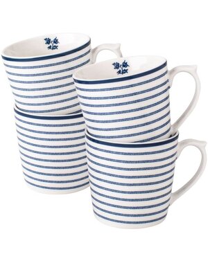 Laura Ashley Mokken 32cl set/4 Candy Stripe Laura Ashley