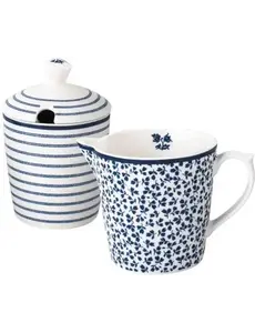 Laura Ashley Melkkan en Suikerpot Giftset