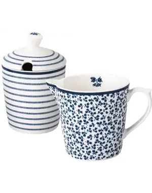 Laura Ashley Melkkan en Suikerpot Giftset