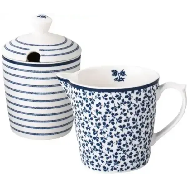 Laura Ashley Melkkan en Suikerpot Giftset