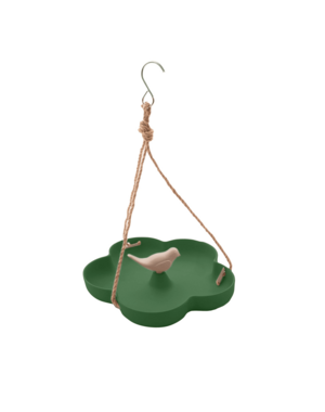 Point-Virgule Vogelbad/voederschaal uit bamboevezel groen