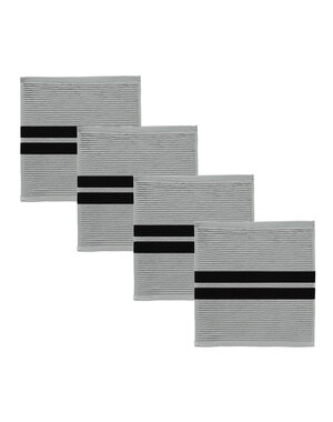 DDDDD Vaatdoek Baxter grijs set/4