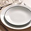 BonBistro Bord plat 20,5cm coupe black rim Basic White