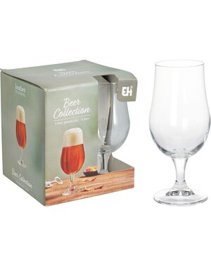 Excellent Houseware Bierglas 40cl set van 4