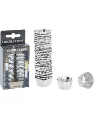  Kaarsenpassingen aluminium set van 60 stuks