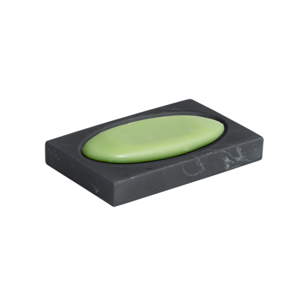 Kesper Zeepbakje steenlook zwart