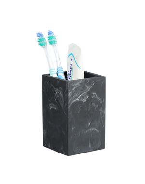 Kesper Tandenborstelbeker steenlook zwart