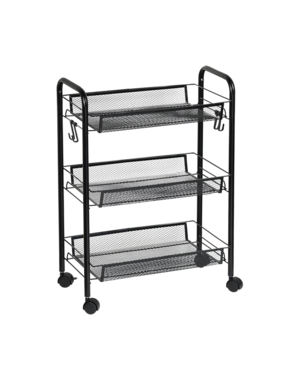 Kesper Keukentrolley 44x26x63,5cm metaal zwart