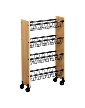 Kesper Keukentrolley 45x17x77cm metaal MDF houtlook