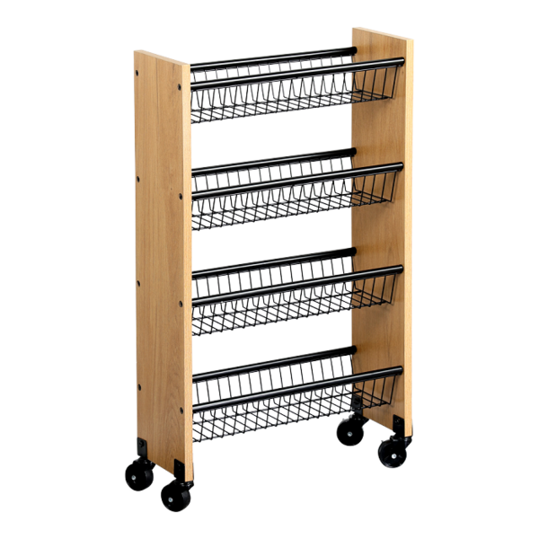 Kesper Keukentrolley 45x17x77cm metaal MDF houtlook