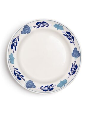 Royal Boch Bord plat 25,5cm Boerenblauw