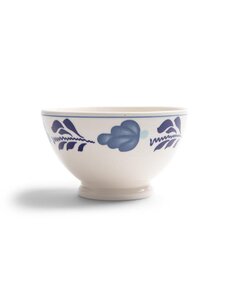 Royal Boch Kom 13 cm op voet Boerenblauw