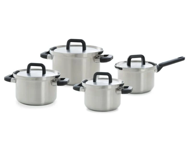 BK Flow Cool pannenset met vergrendelbaar deksel voor veilig afgieten