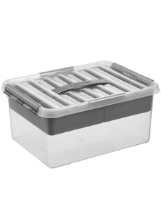 Sunware Opbergbox Q-line met inzet 15L
