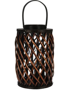 Pro Garden Lantaarn riet 40cm bruin