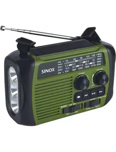  Noodradio - Powerbank - Zaklamp - FM/AM/SW Sinox SXL5500
