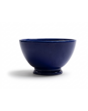 Royal Boch Kom 13 cm op voet Donkerblauw Boerenblauw