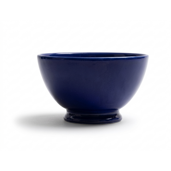 Royal Boch Kom 13 cm op voet Donkerblauw Boerenblauw