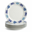 Royal Boch Bord plat 21cm Boerenblauw set van 6
