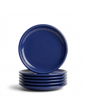 Royal Boch Gebaksbord 16cm donkerblauw Boerenblauw set van 6