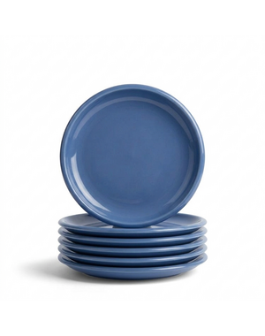 Royal Boch Gebaksbord 16cm lichtblauw Boerenblauw set van 6