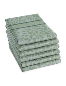 DDDDD Theedoek Trees groen set van 6