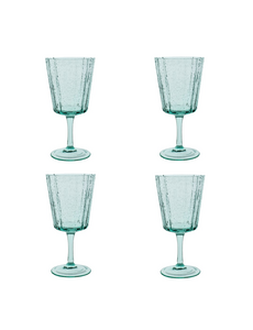 Laura Ashley Wijnglas 36cl set/4 groen Laura Ashley
