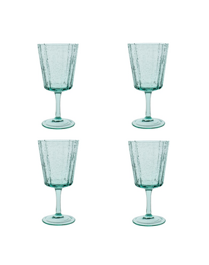 Laura Ashley Wijnglas 36cl set/4 groen Laura Ashley