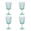 Laura Ashley Wijnglas 36cl set/4 groen Laura Ashley