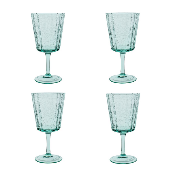 Laura Ashley Wijnglas 36cl set/4 groen Laura Ashley