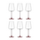Bohemia Cristal Wijnglas 600ml Selection Alex rosé set/6