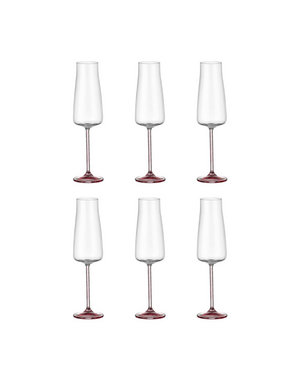 Bohemia Cristal Champagneglas 210ml Selection Alex rosé set/6
