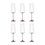 Bohemia Cristal Champagneglas 210ml Selection Alex rosé set/6
