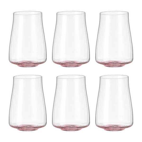 Bohemia Cristal Longdrinkglas 400ml kristalglas Selection Alex rosé set van 6