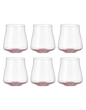 Bohemia Cristal Drinkglas 350ml kristalglas Selection Alex rosé set van 6