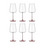 Bohemia Cristal Wijnglas 400ml Selection Alex rosé set/6