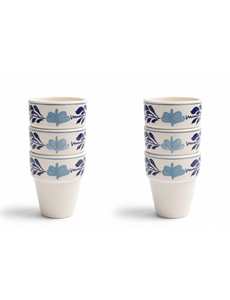 Royal Boch Melkbeker 25cl Boerenblauw set van 6