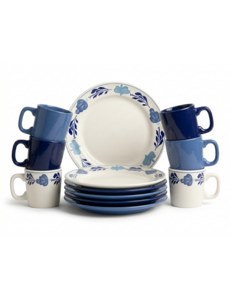 Royal Boch Serviesset 12 delig Boerenblauw