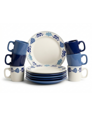 Royal Boch Serviesset 12 delig Boerenblauw