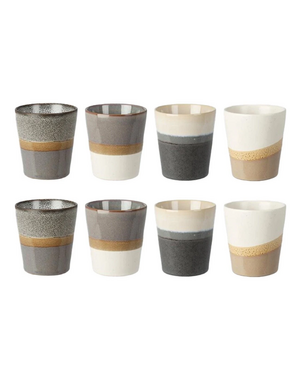 Siaki Mok 200ml aardewerk set van 8