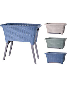 Excellent Houseware Wasmand met poten 60x40x57cm 3 assorti