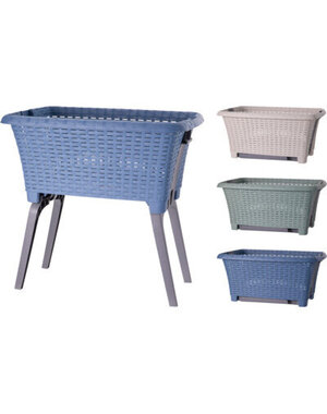 Excellent Houseware Wasmand met poten 60x40x57cm 3 assorti