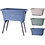 Excellent Houseware Wasmand met poten 60x40x57cm 3 assorti