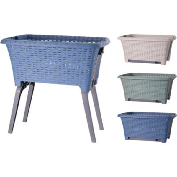 Excellent Houseware Wasmand met poten 60x40x57cm 3 assorti