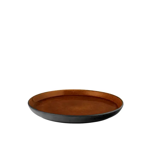 Bitz Bord plat Ø 21cm Bitz Gastro zwart/amber