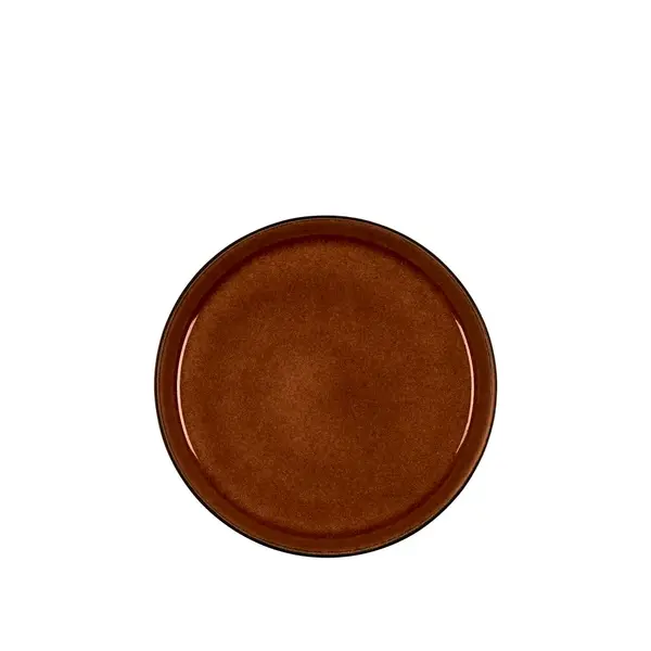 Bitz Bord plat Ø 21cm Bitz Gastro zwart/amber