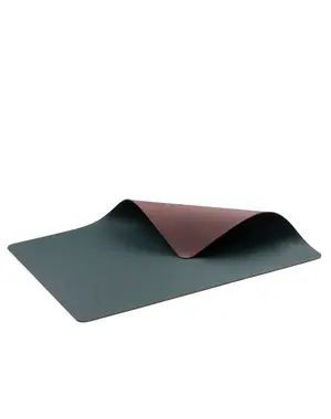 Bitz Placemat 46x33cm Bitz groen/bruin set van 4