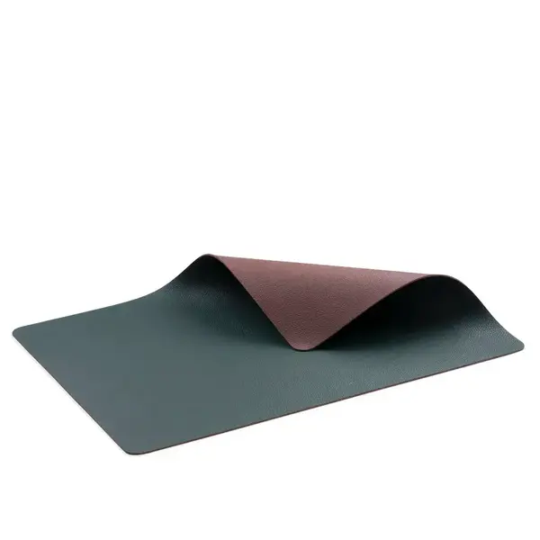 Bitz Placemat 46x33cm Bitz groen/bruin set van 4
