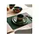 Bitz Placemat 46x33cm Bitz groen/bruin set van 4