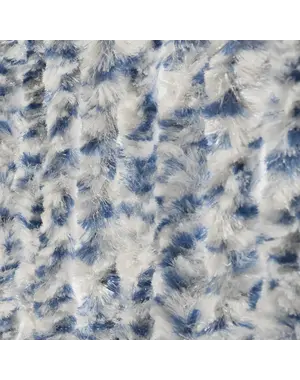 Wicotex Vliegengordijn Kattenstaart 90x220cm Blauw/Wit